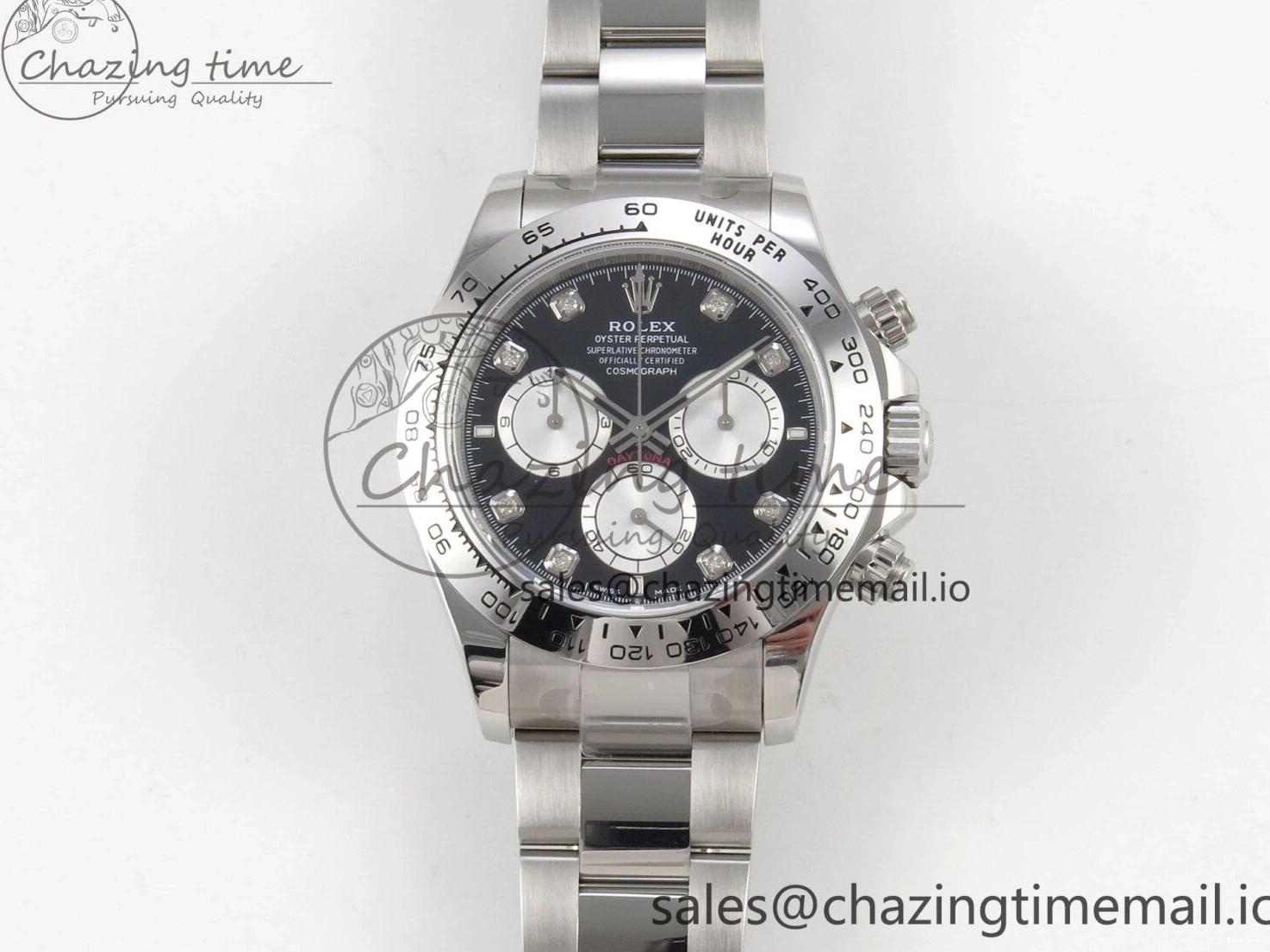 MiroTime 0327 Tailored Daytona 126509 Clean 1:1 Best Edition Black SS Dial on SS Bracelet Super Clone DD 255